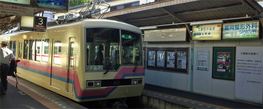 叡山電車出町柳駅から出発 叡山電車出町柳駅