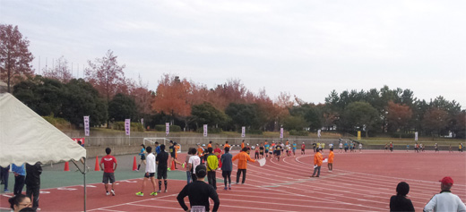 2013松任ロードレース大会ハーフマラソン走者たち