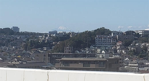 拡大・首都高と並走の富士山