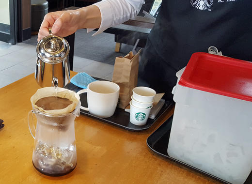 スターバックスコーヒーセミナーでおいしい入れ方を学ぶ